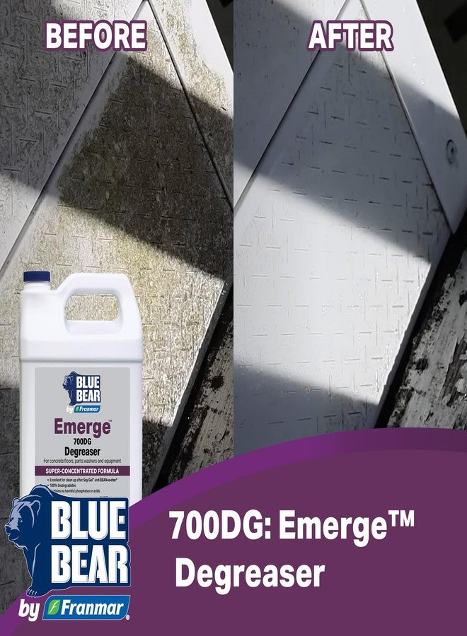 BLUE BEAR 700DG: Emerge Degreaser – Low-Odor, Biodegradable Cleaner Removes Oil, Grease, Dirt & Grime from Concrete, Tile, Wood, Stone & Tools – Safe for Heavy-Duty & Everyday Cleaning – 1 Gal - Image 2